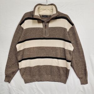 Men's Sweater Size 4XL Pullover Zip Collar Pronti Collection by Phita